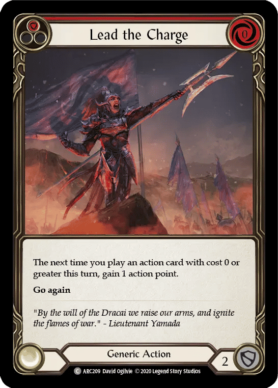 Lead the Charge (Red) — Arcane Rising - Unlimited — Flesh and Blood