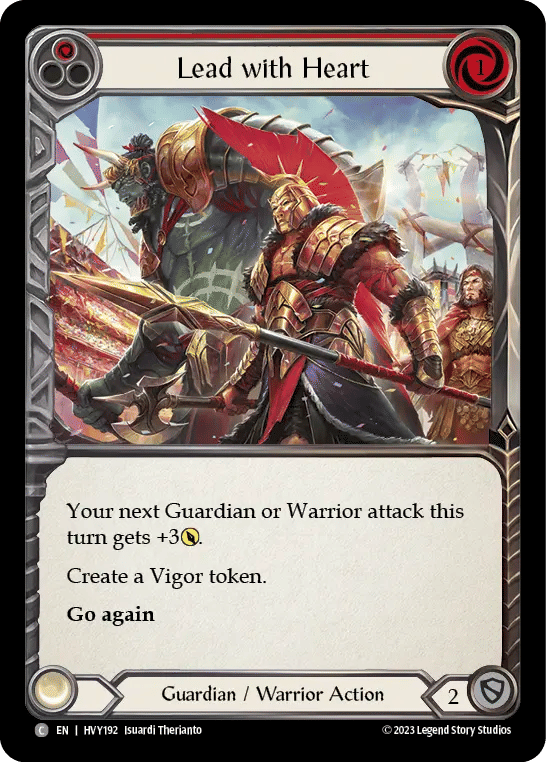 Lead with Heart (Red) — Heavy Hitters — Flesh and Blood