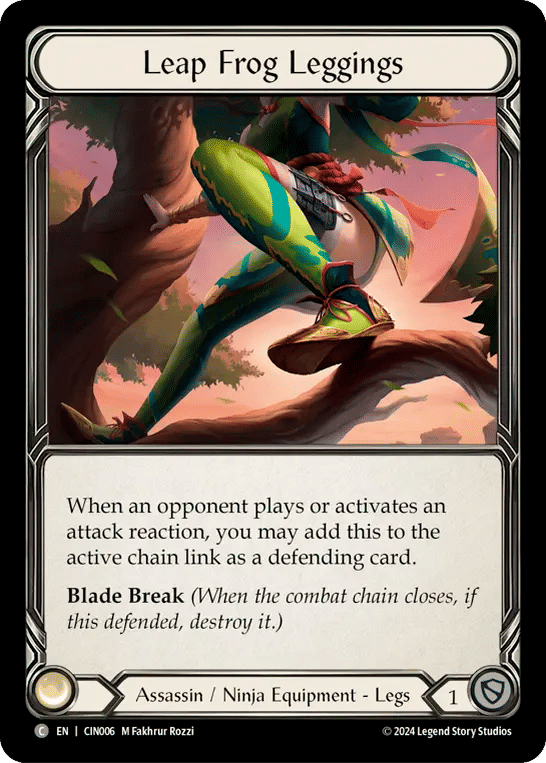 Leap Frog Leggings — The Hunted Blitz Deck - Cindra — Flesh and Blood