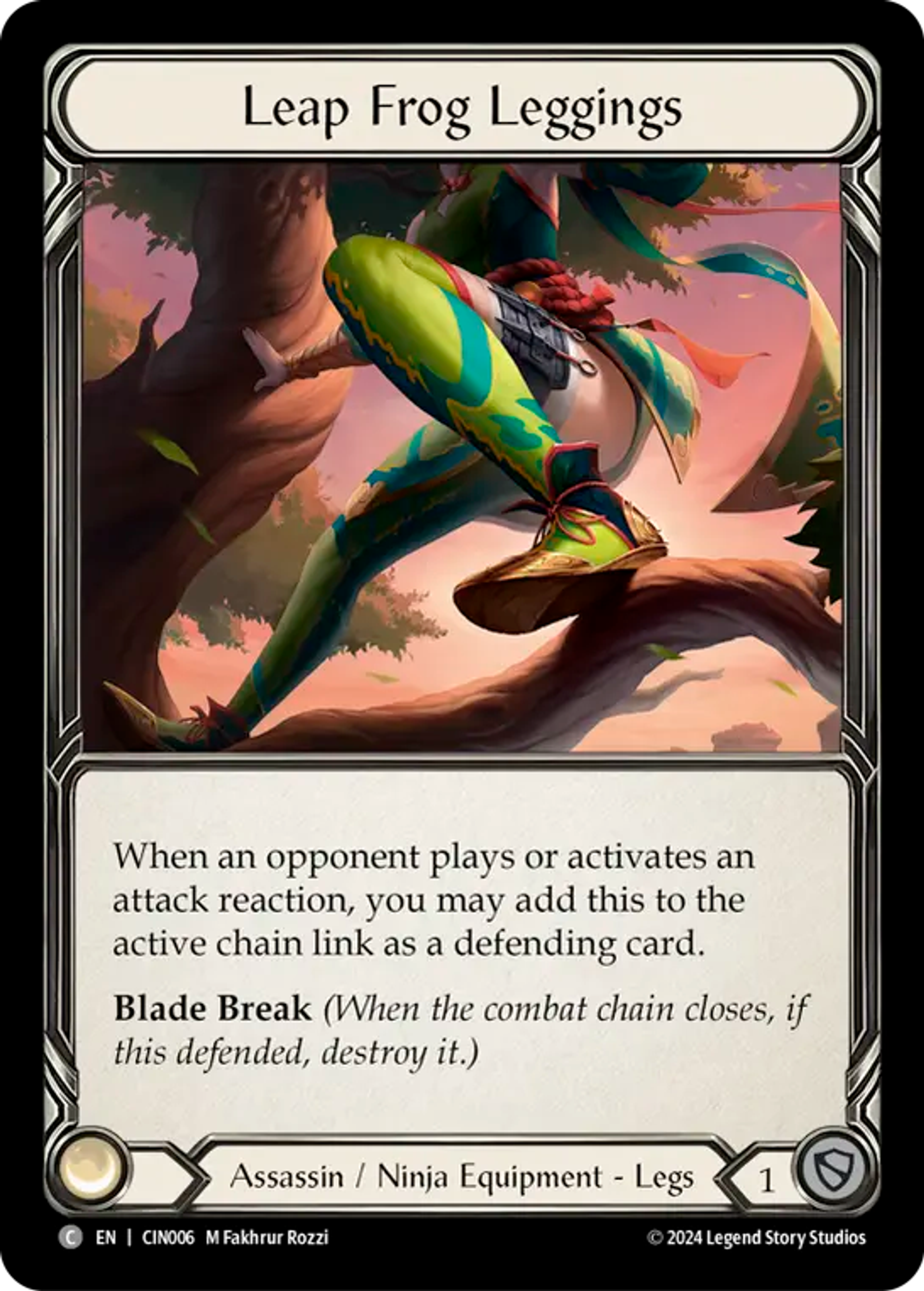 Leap Frog Leggings — The Hunted Blitz Deck - Cindra — Flesh and Blood