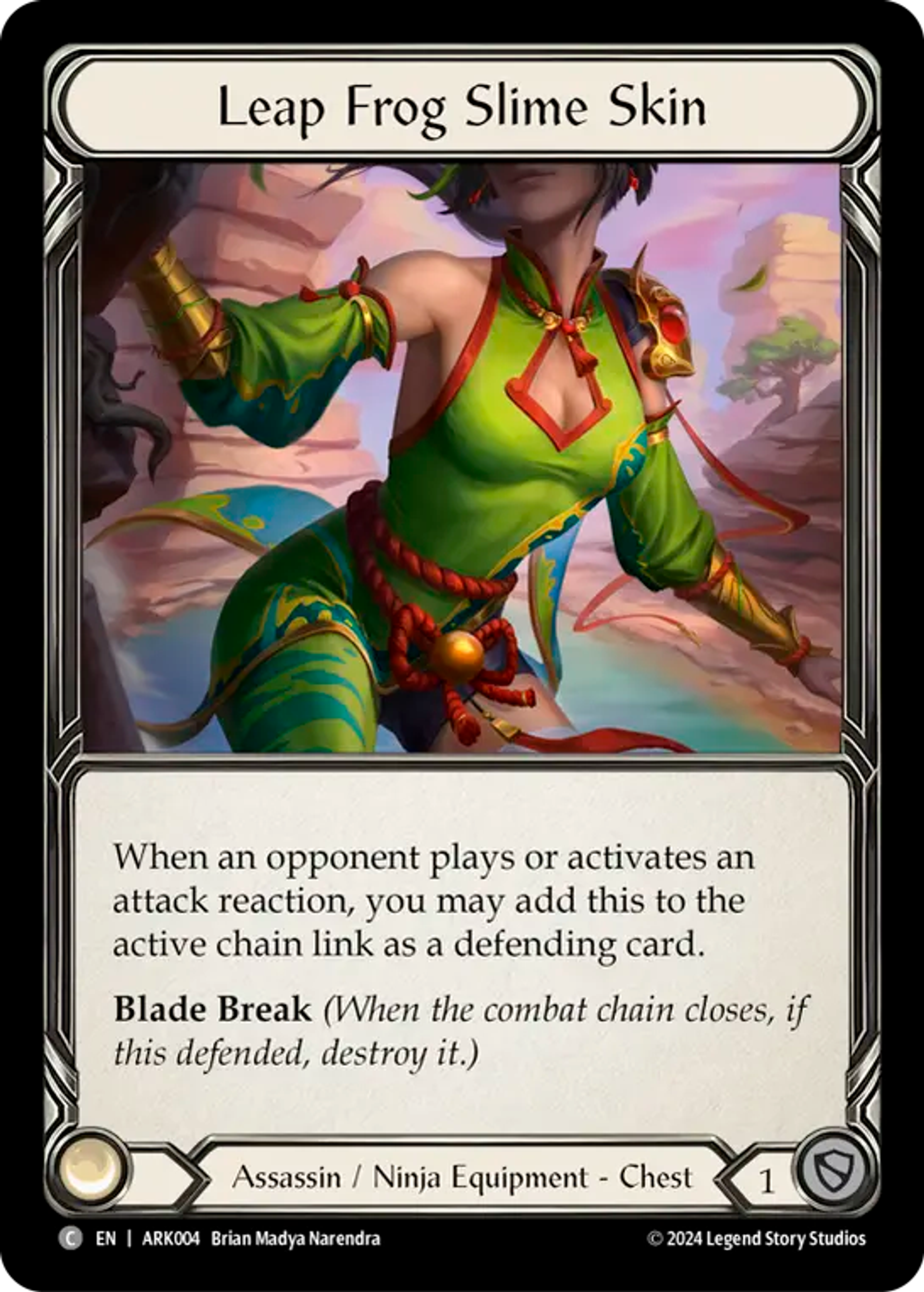 Leap Frog Slime Skin — The Hunted Blitz Deck - Arakni — Flesh and Blood