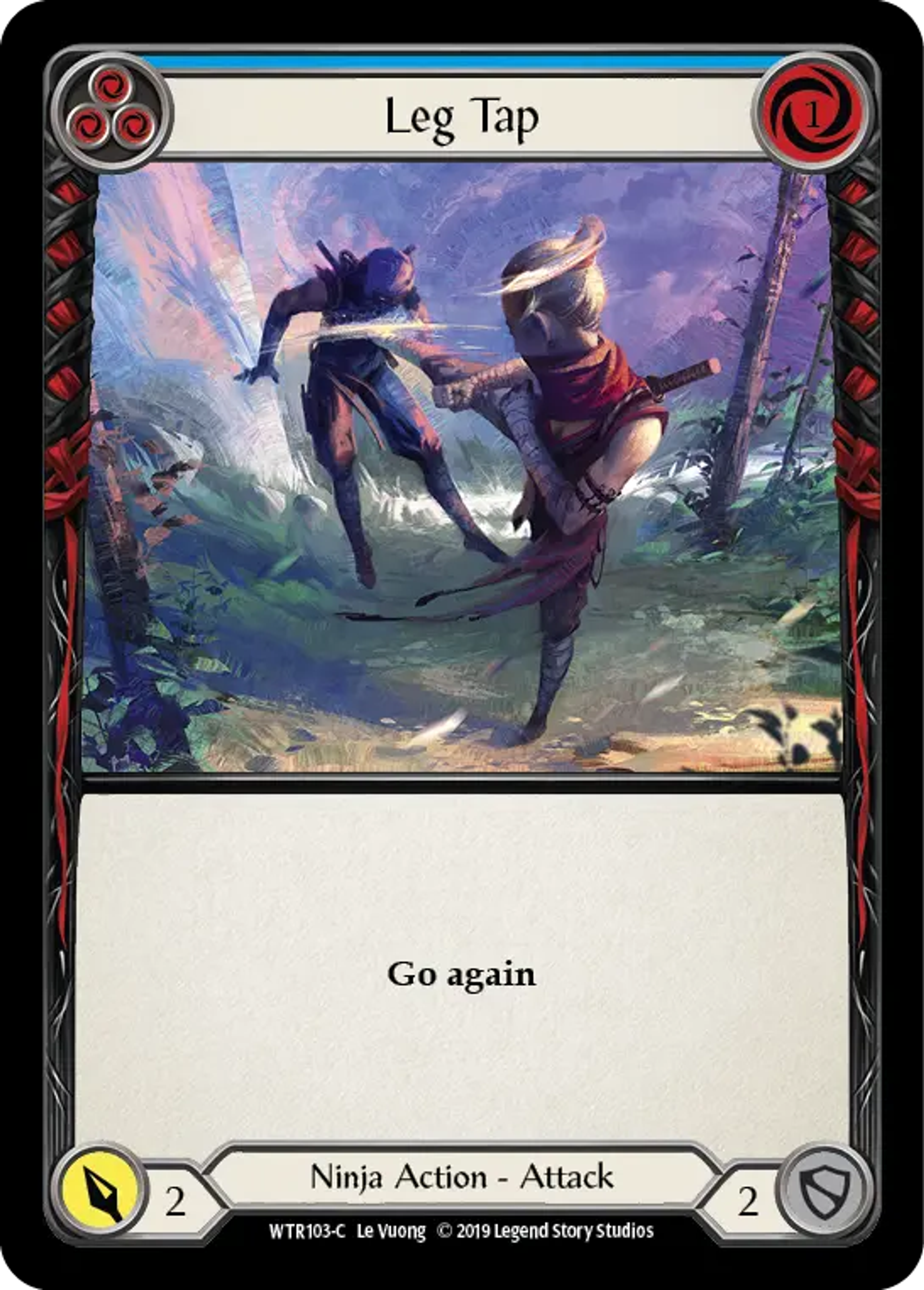 Leg Tap (Blue) — Welcome to Rathe — Flesh and Blood