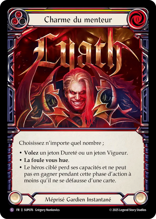 Charme du menteur — Super Slam — Flesh and Blood
