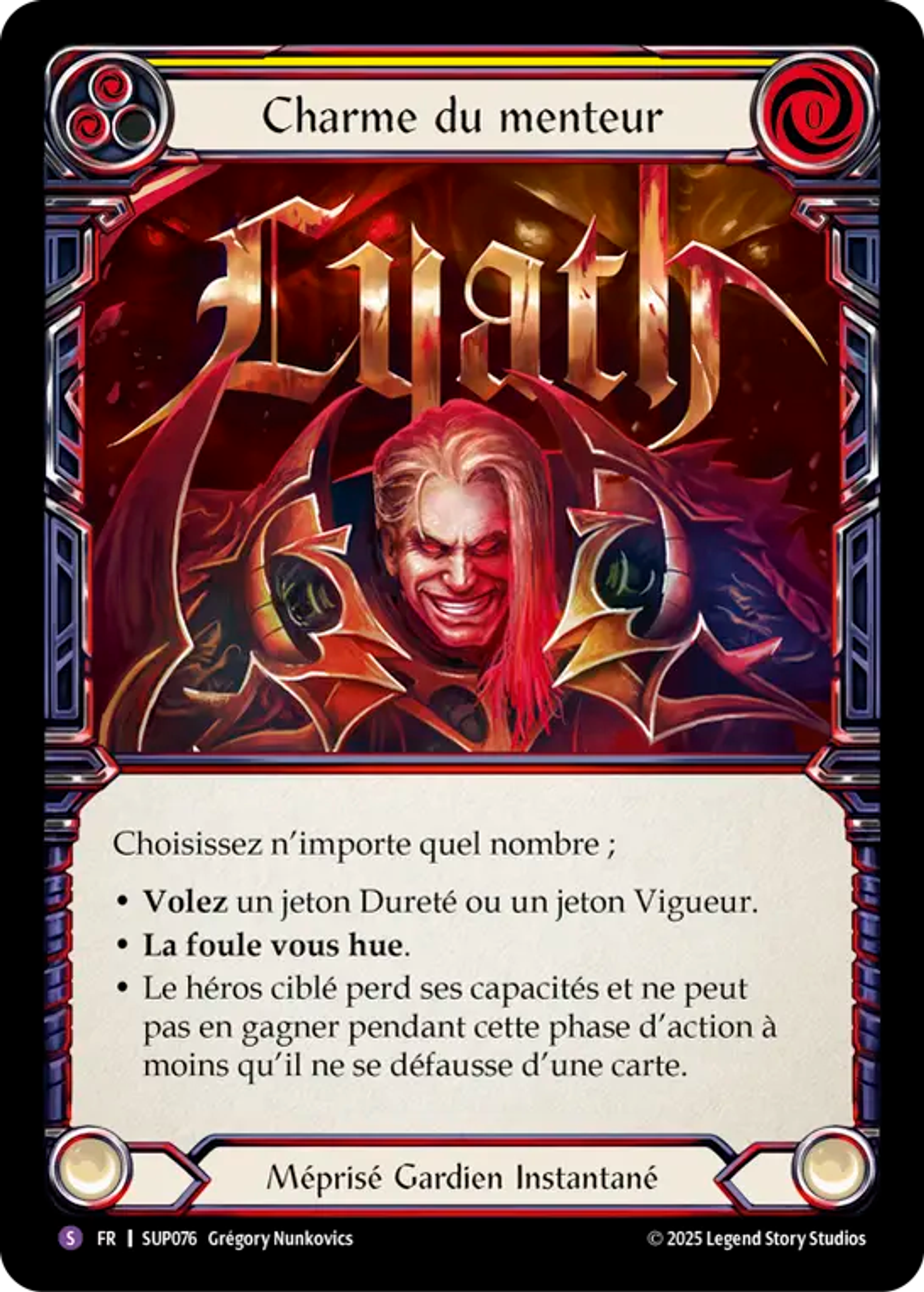 Charme du menteur — Super Slam — Flesh and Blood