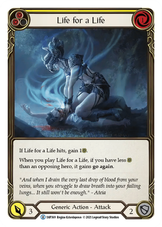 Life for a Life (Yellow) — History Pack 1 — Flesh and Blood