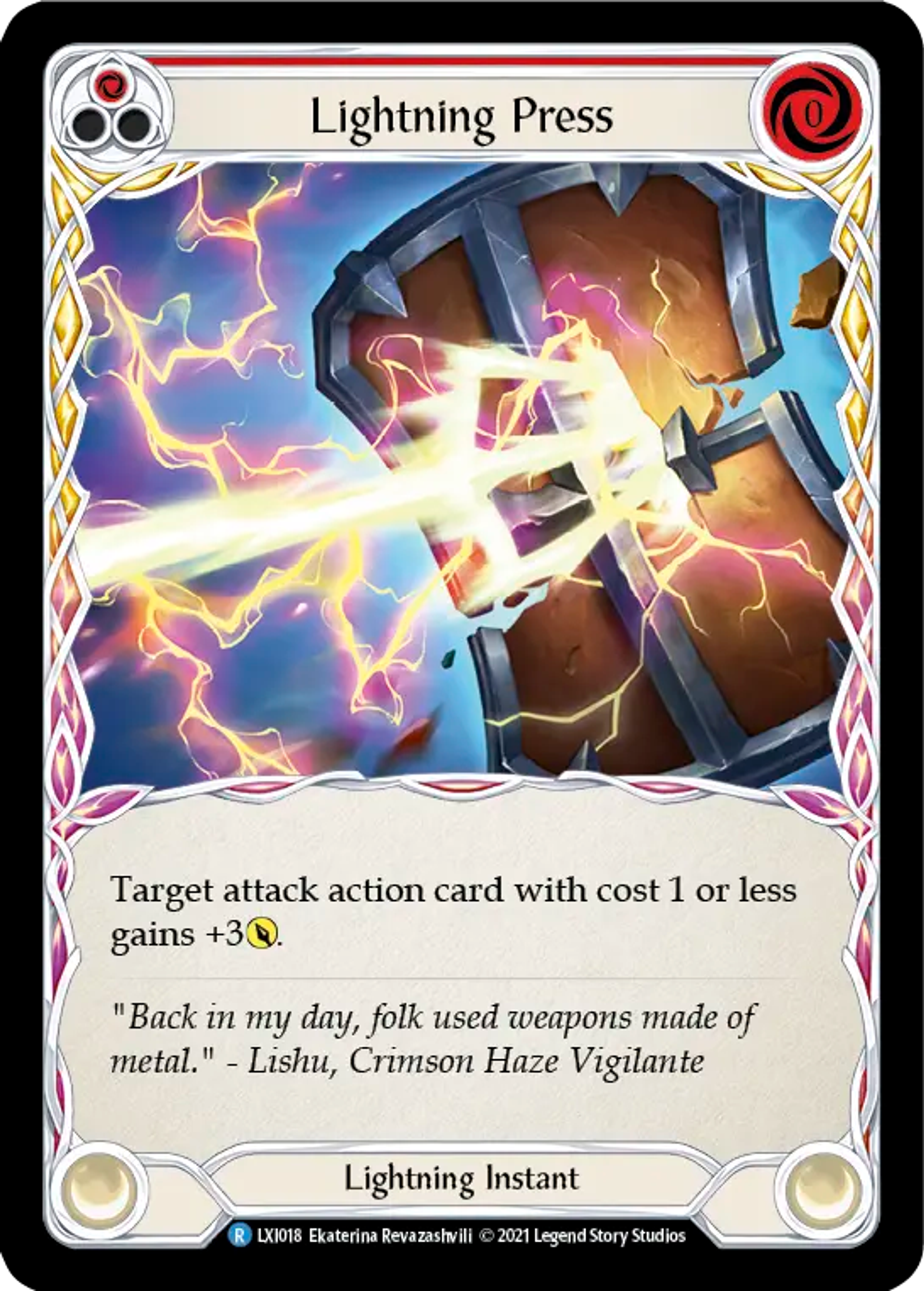Lightning Press (Red) — Lexi - Blitz Deck — Flesh and Blood