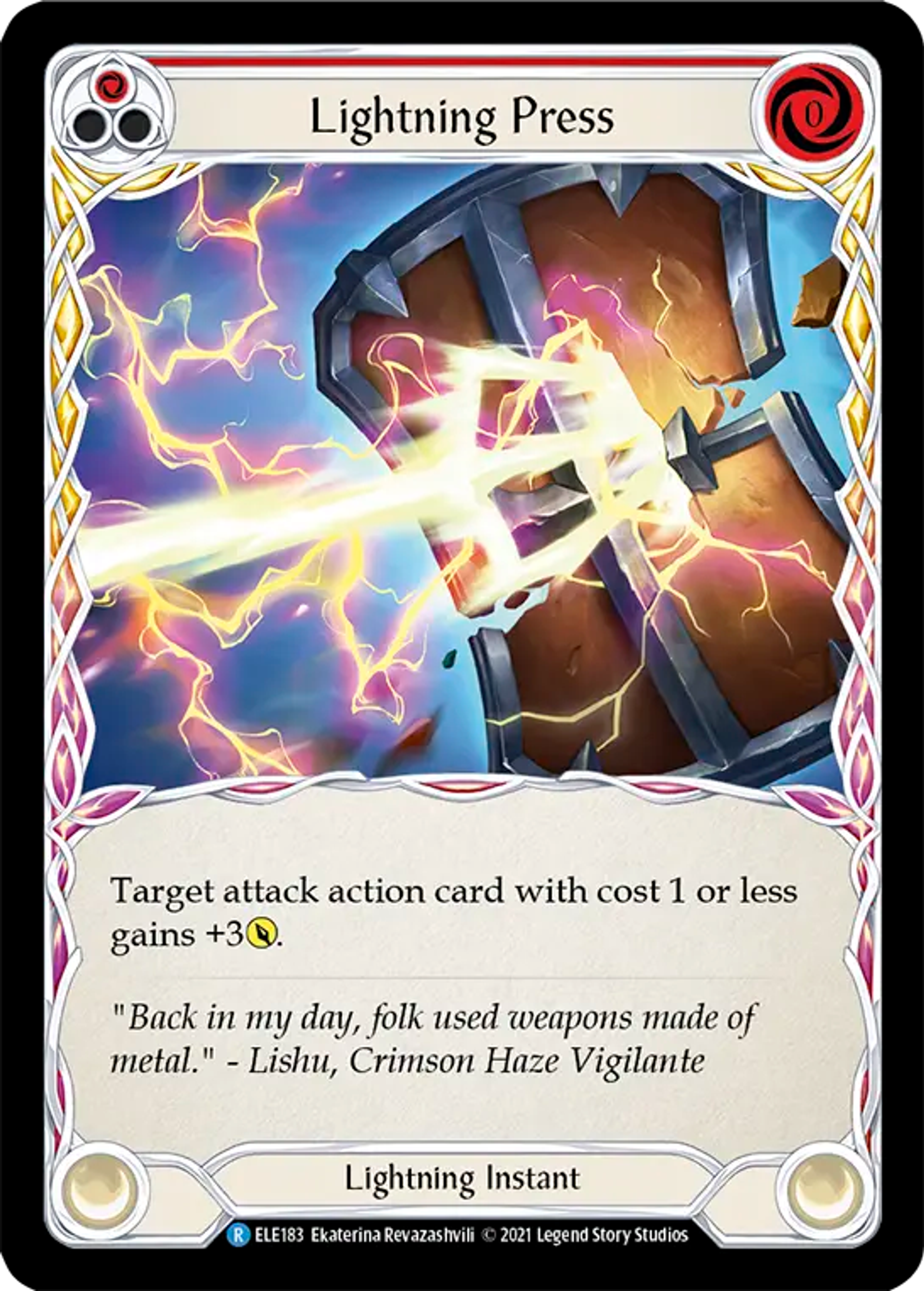 Lightning Press (Red) — Tales of Aria — Flesh and Blood