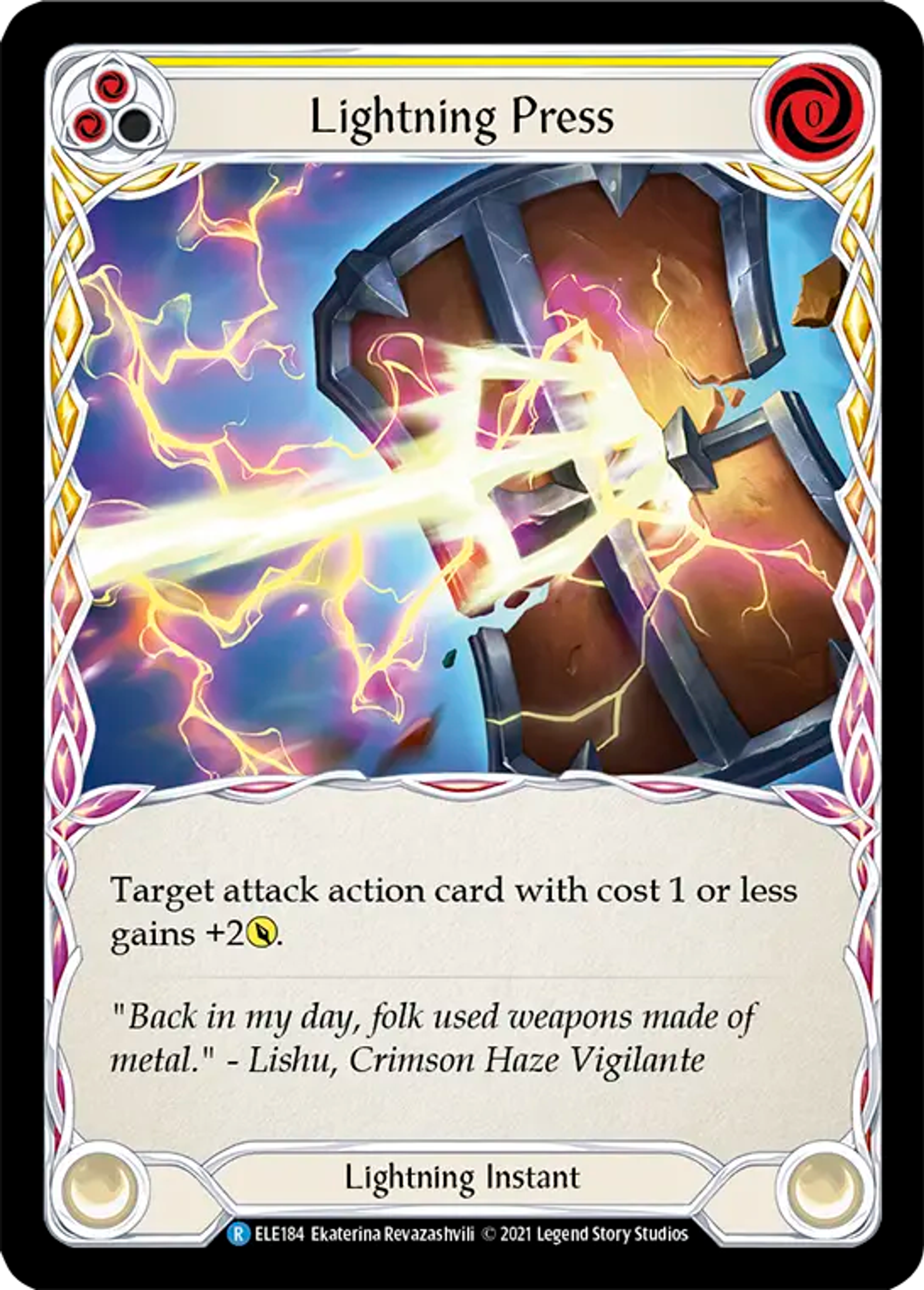 Lightning Press (Yellow) — Tales of Aria — Flesh and Blood