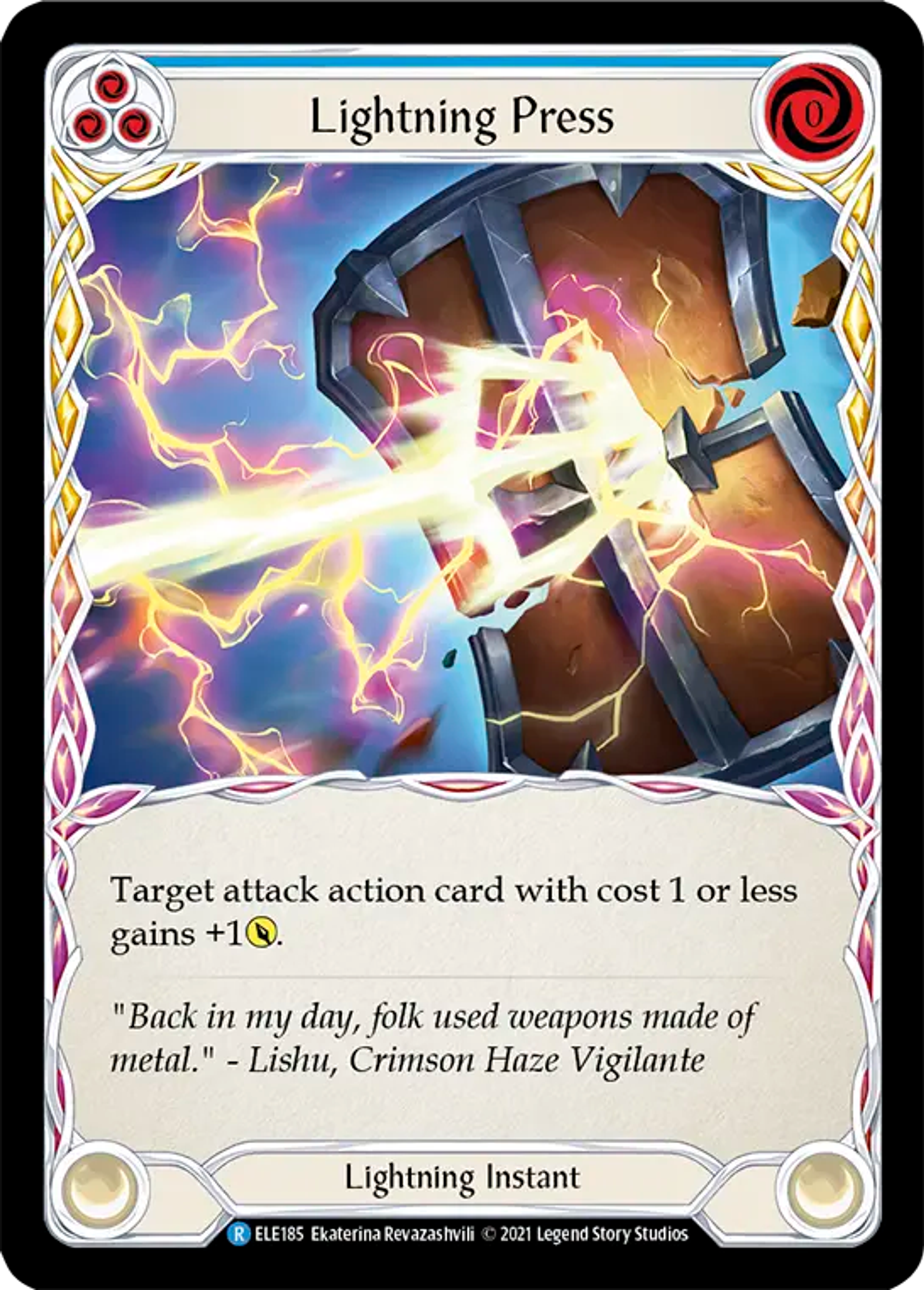 Lightning Press (Blue) — Tales of Aria — Flesh and Blood