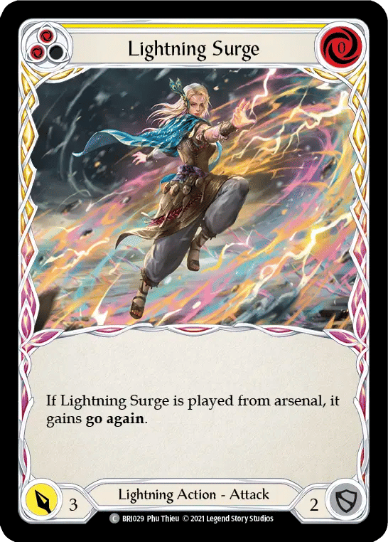 Lightning Surge (Yellow) — Briar - Blitz Deck — Flesh and Blood