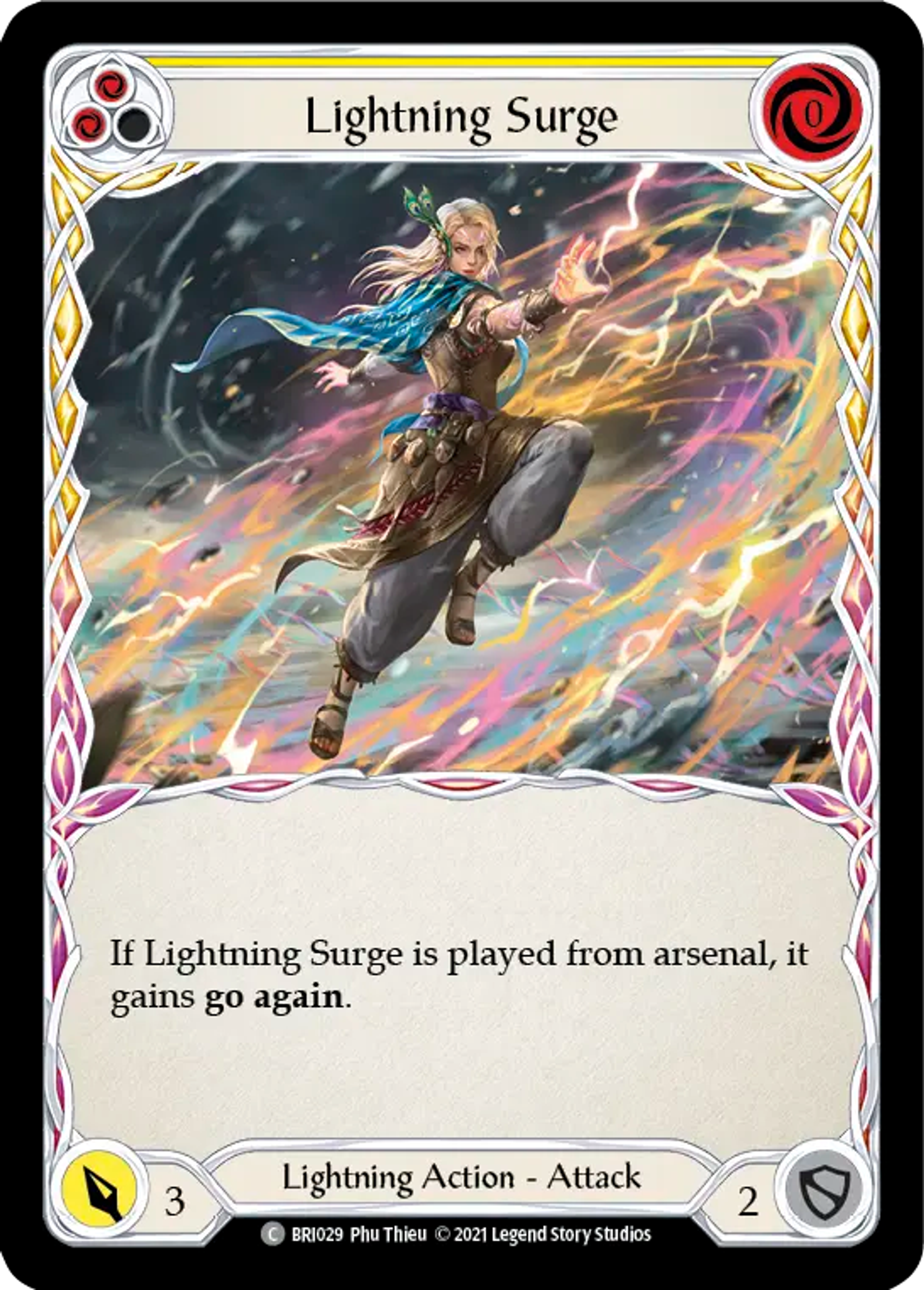 Lightning Surge (Yellow) — Briar - Blitz Deck — Flesh and Blood