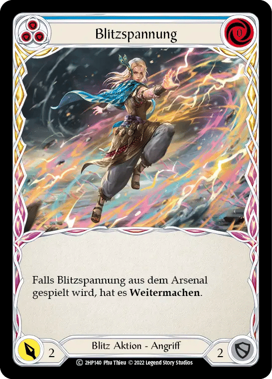 Lightning Surge (Blue) — History Pack 2 - Black Label — Flesh and Blood