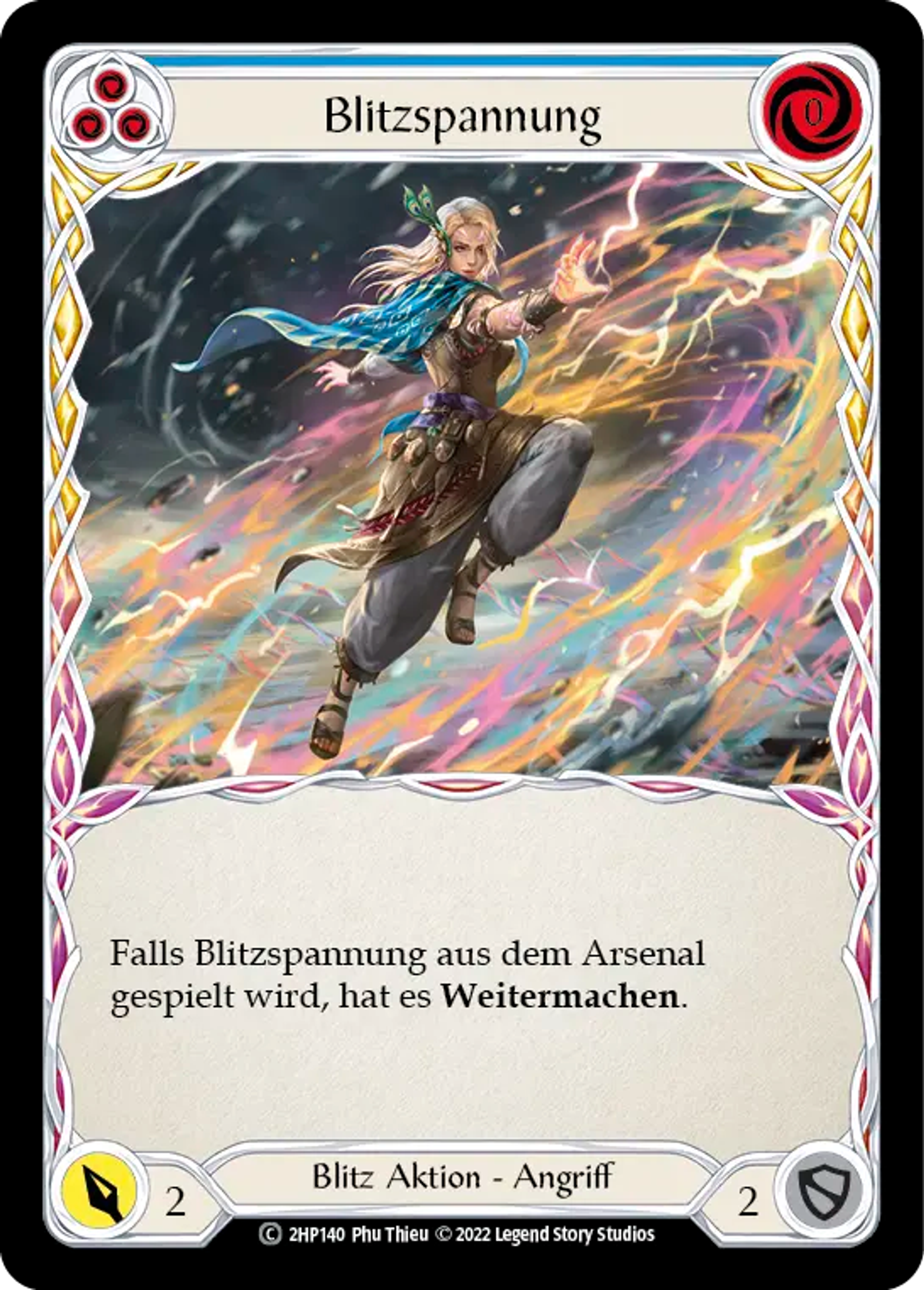 Lightning Surge (Blue) — History Pack 2 - Black Label — Flesh and Blood