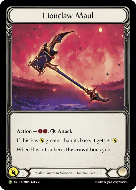 Lionclaw Maul — GEM - Pack 5 — Flesh and Blood