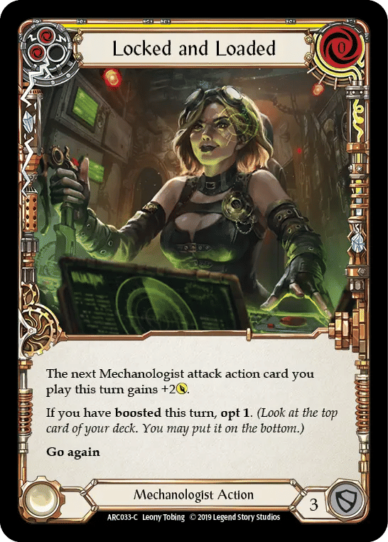 Locked and Loaded (Yellow) — Arcane Rising — Flesh and Blood