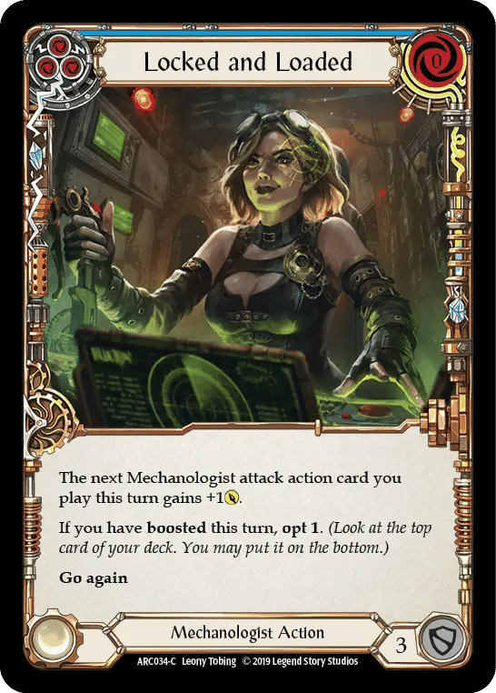 Locked and Loaded (Blue) — Arcane Rising — Flesh and Blood