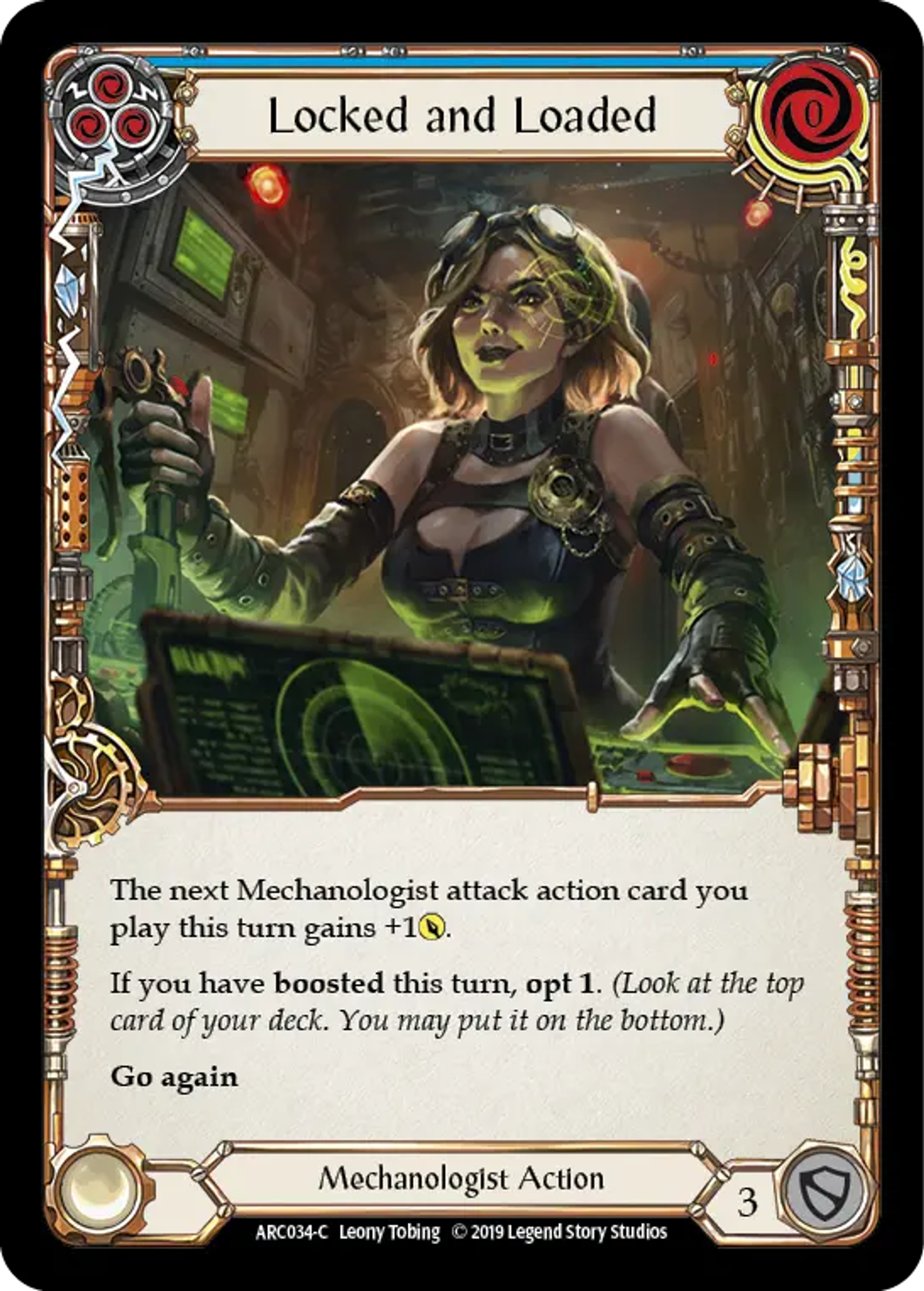 Locked and Loaded (Blue) — Arcane Rising — Flesh and Blood