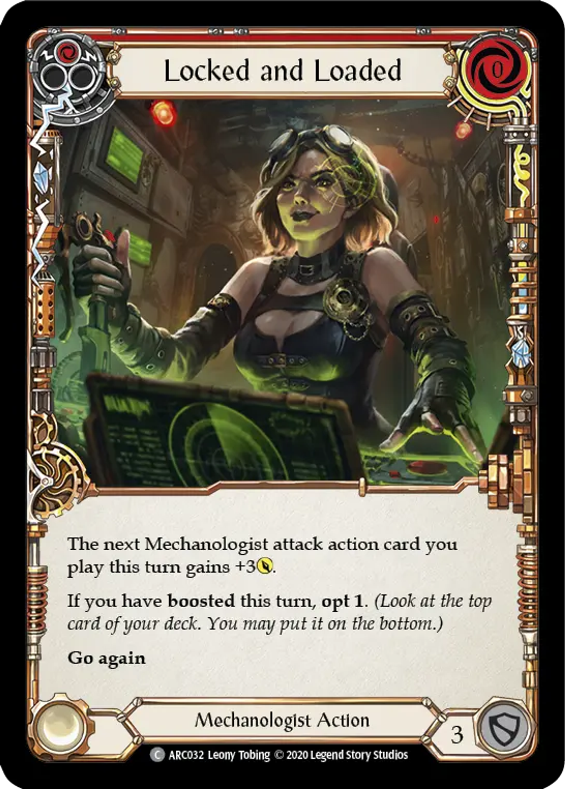 Locked and Loaded (Red) — Arcane Rising - Unlimited — Flesh and Blood