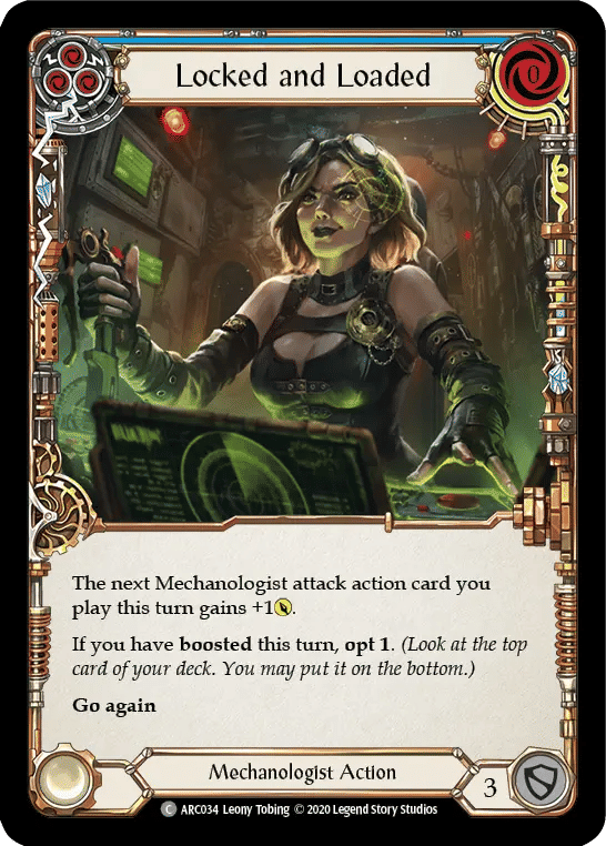 Locked and Loaded (Blue) — Arcane Rising - Unlimited — Flesh and Blood