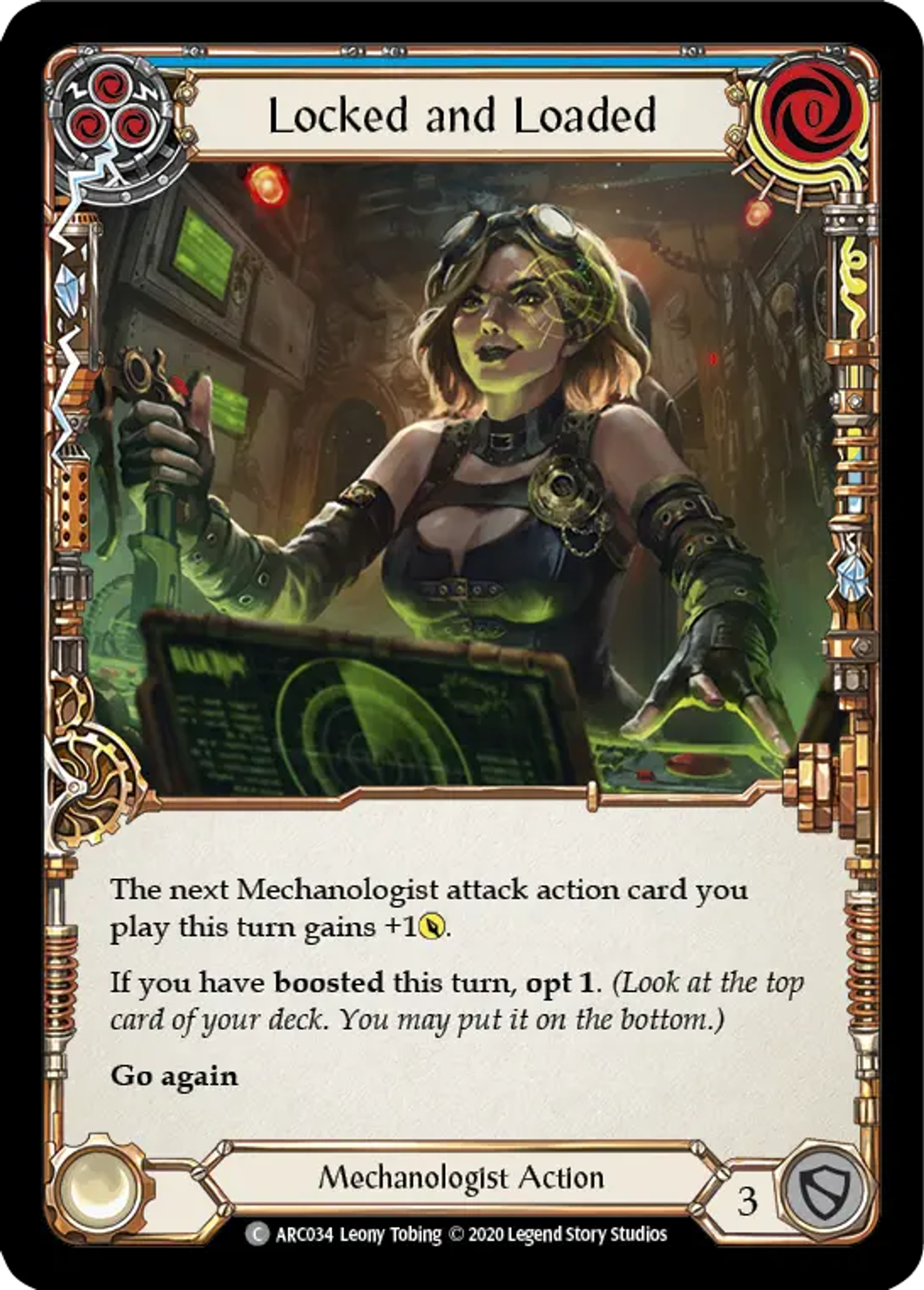 Locked and Loaded (Blue) — Arcane Rising - Unlimited — Flesh and Blood