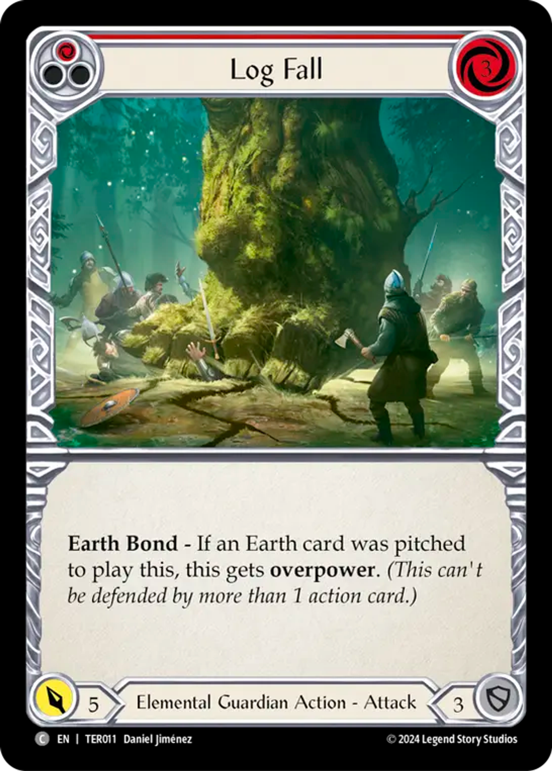 Log Fall (Red) — 1st Strike - Terra — Flesh and Blood