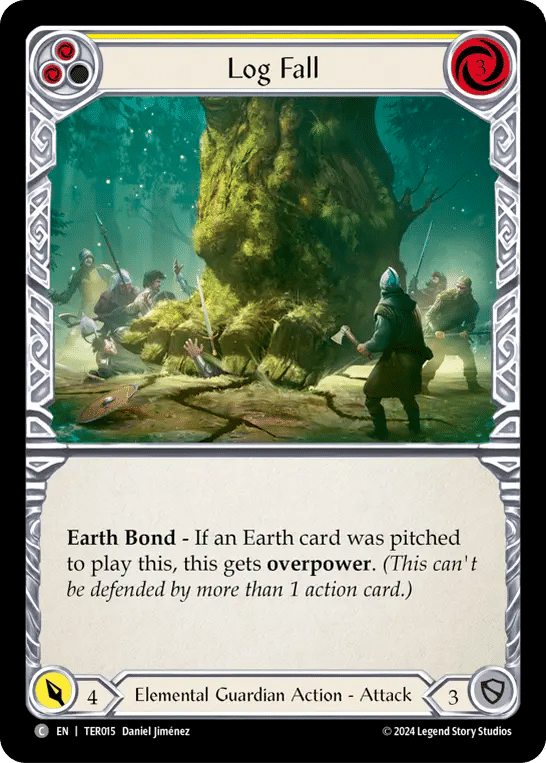 Log Fall (Yellow) — 1st Strike - Terra — Flesh and Blood