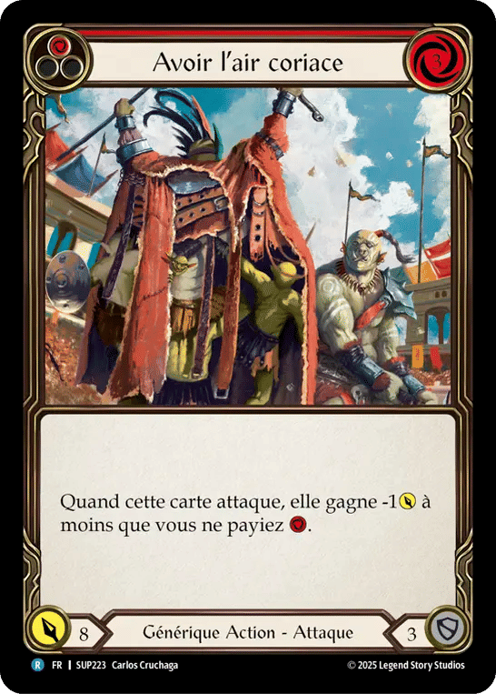 Avoir l’air coriace — Super Slam — Flesh and Blood