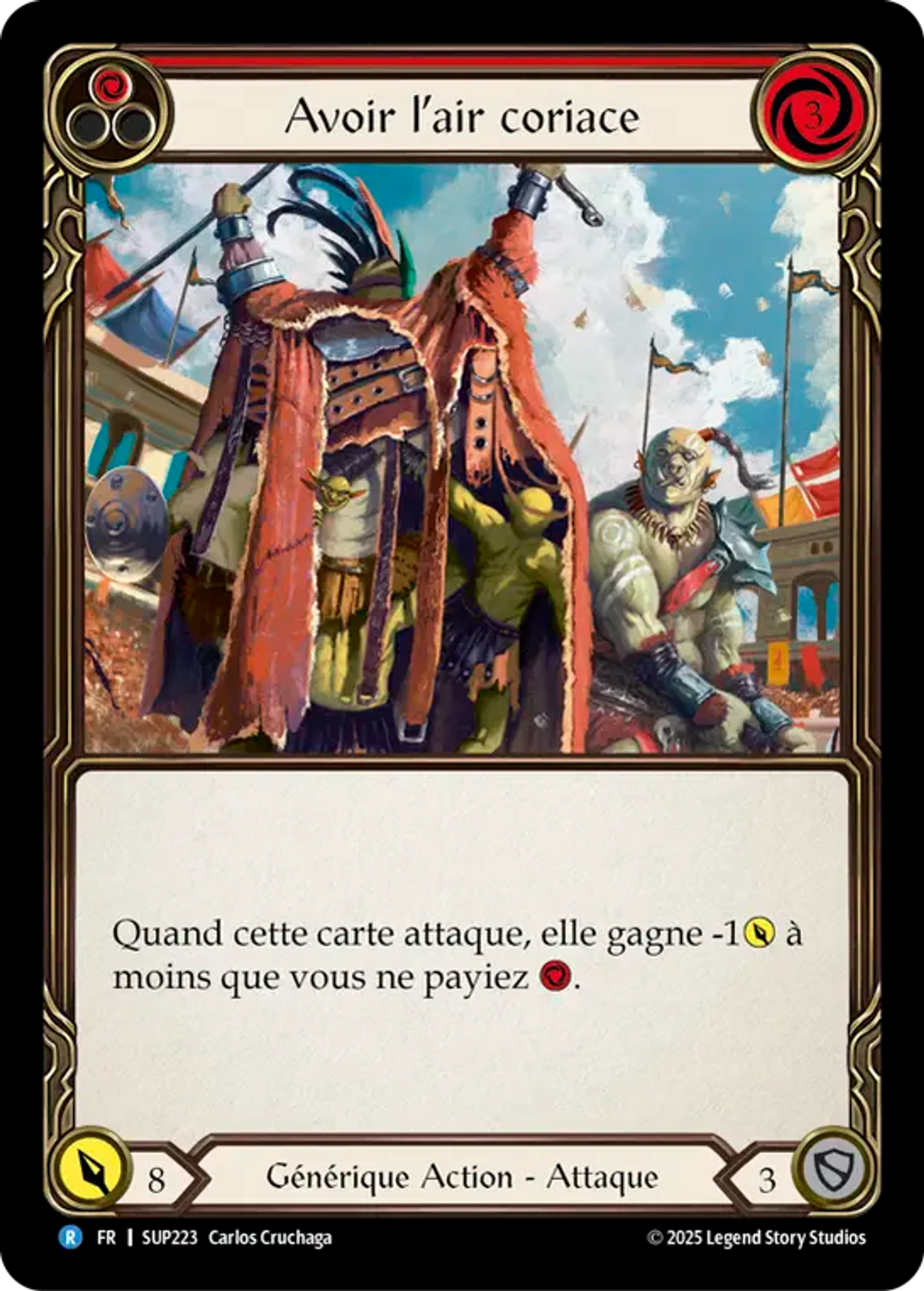 Avoir l’air coriace — Super Slam — Flesh and Blood