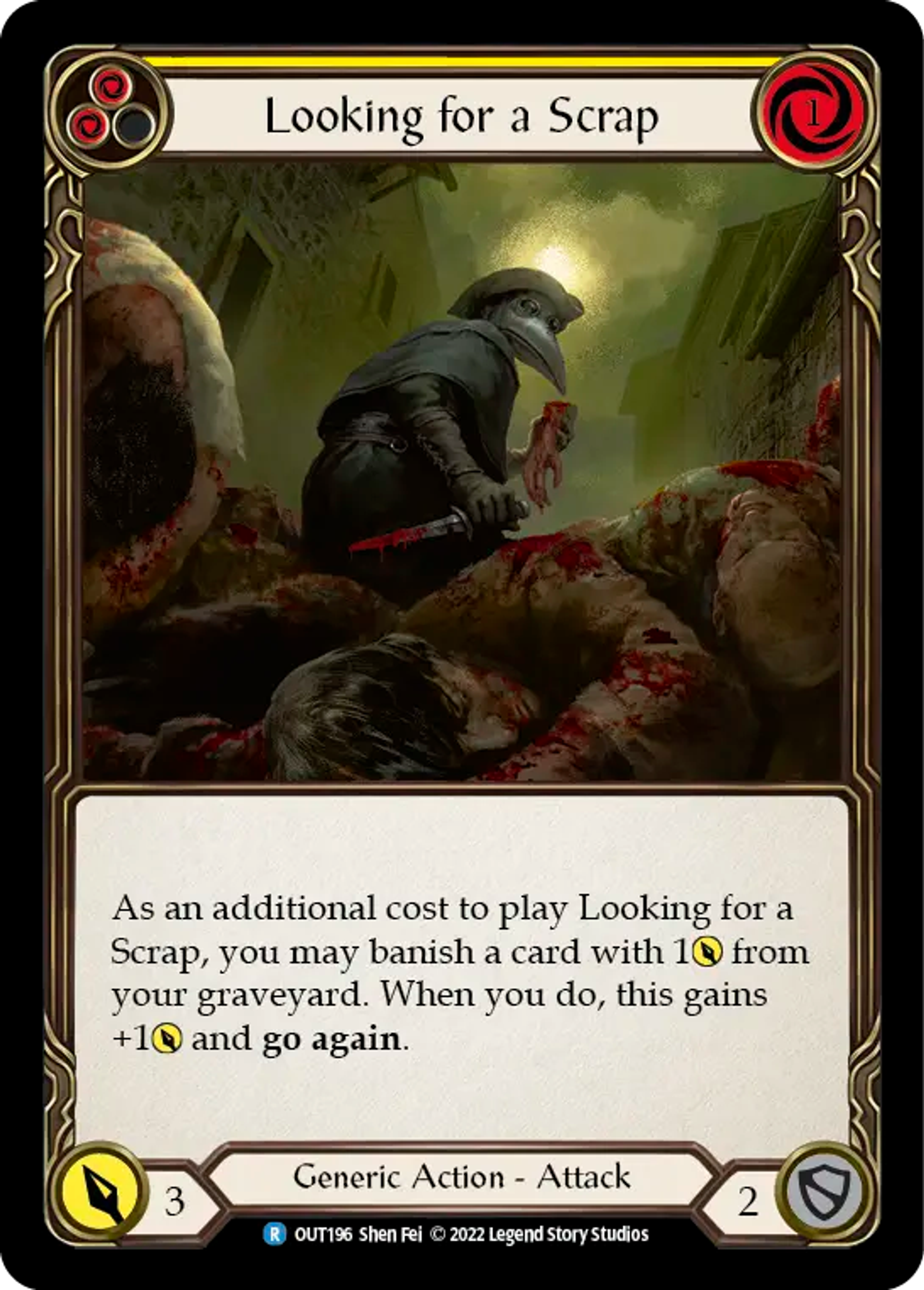 Looking for a Scrap (Yellow) — Outsiders — Flesh and Blood