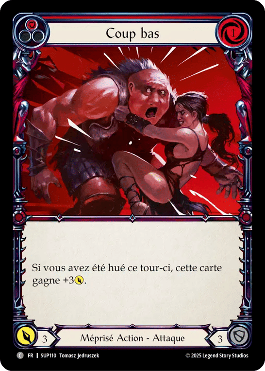 Coup bas — Super Slam — Flesh and Blood