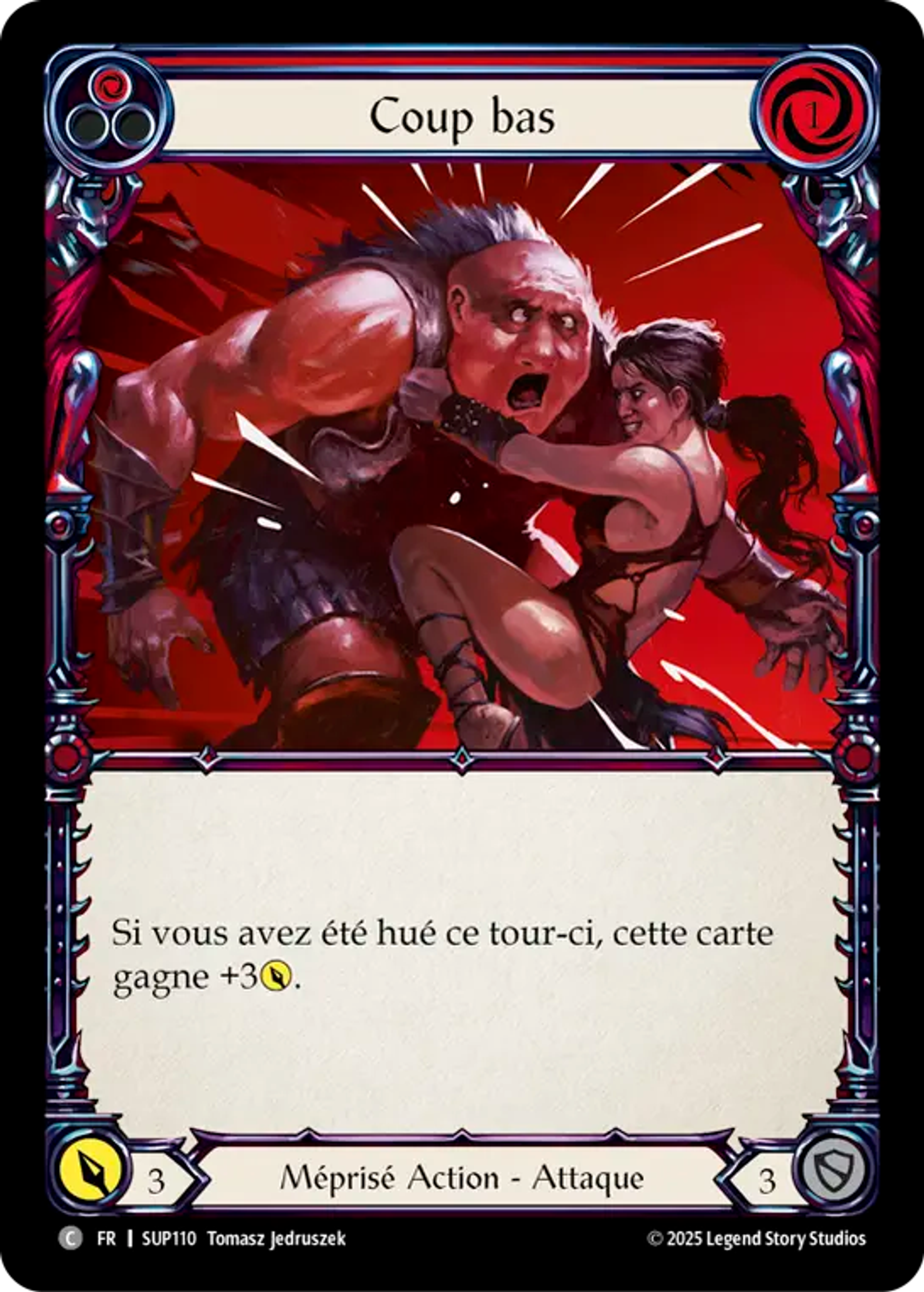 Coup bas — Super Slam — Flesh and Blood