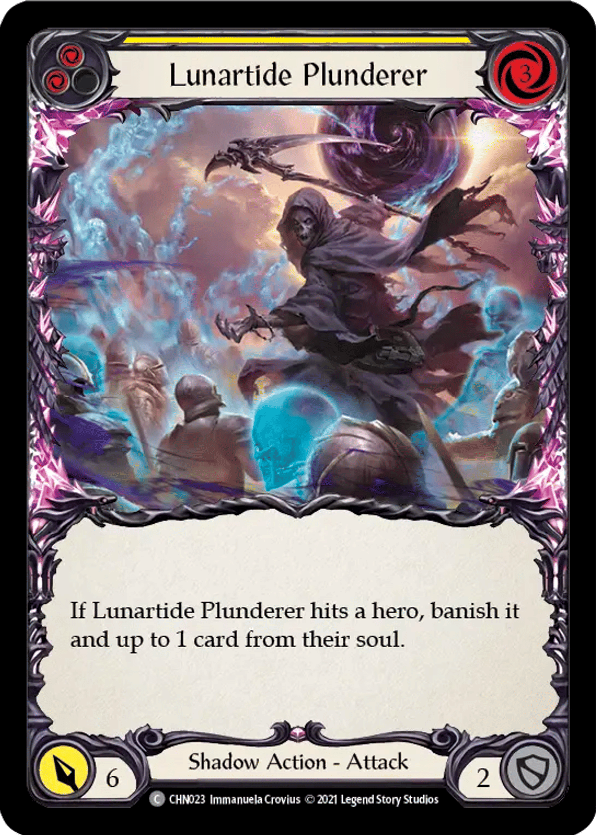 Lunartide Plunderer (Yellow) from Chane - Blitz Deck - Flesh and Blood