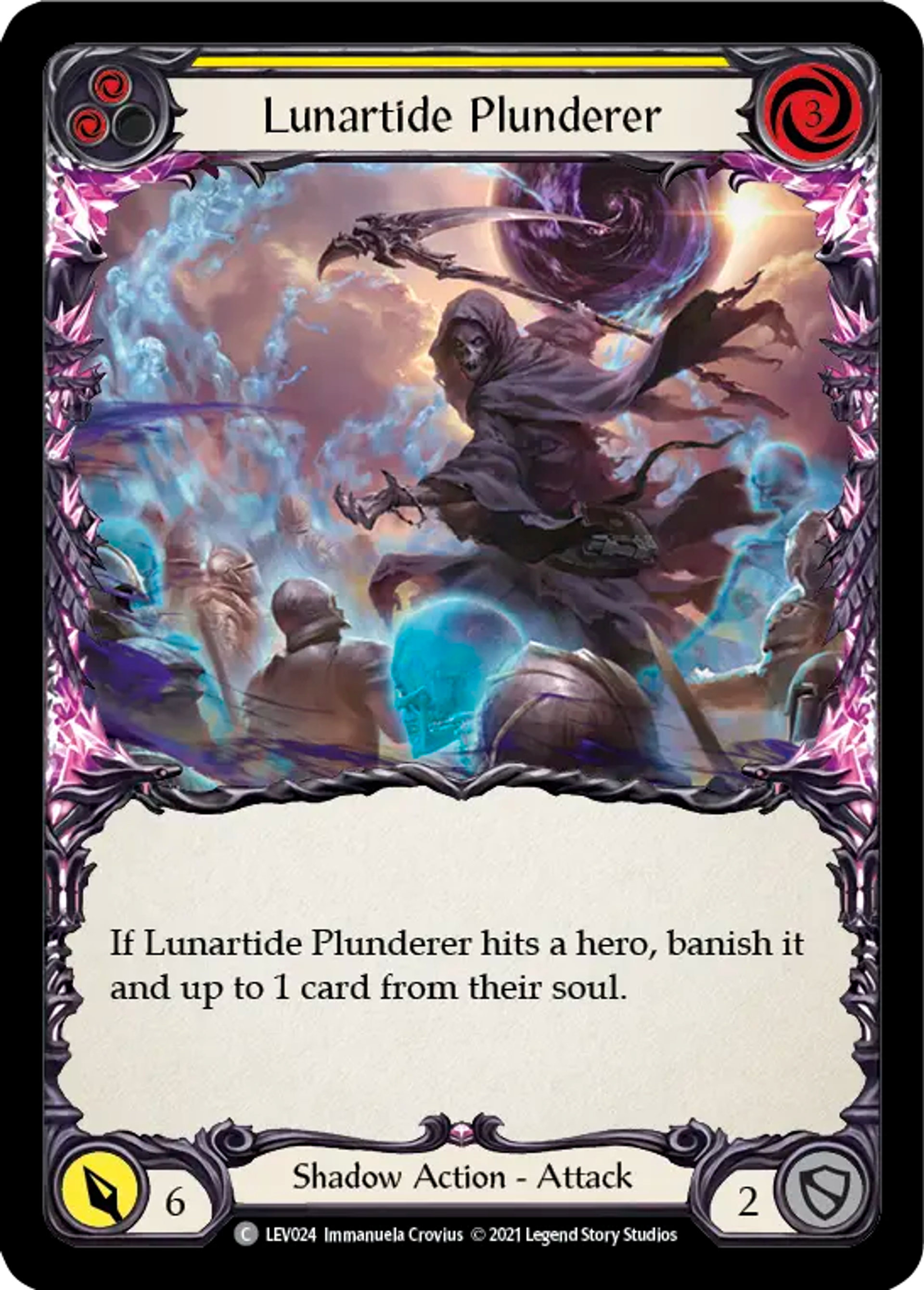 Lunartide Plunderer (Yellow) — Levia - Blitz Deck — Flesh and Blood