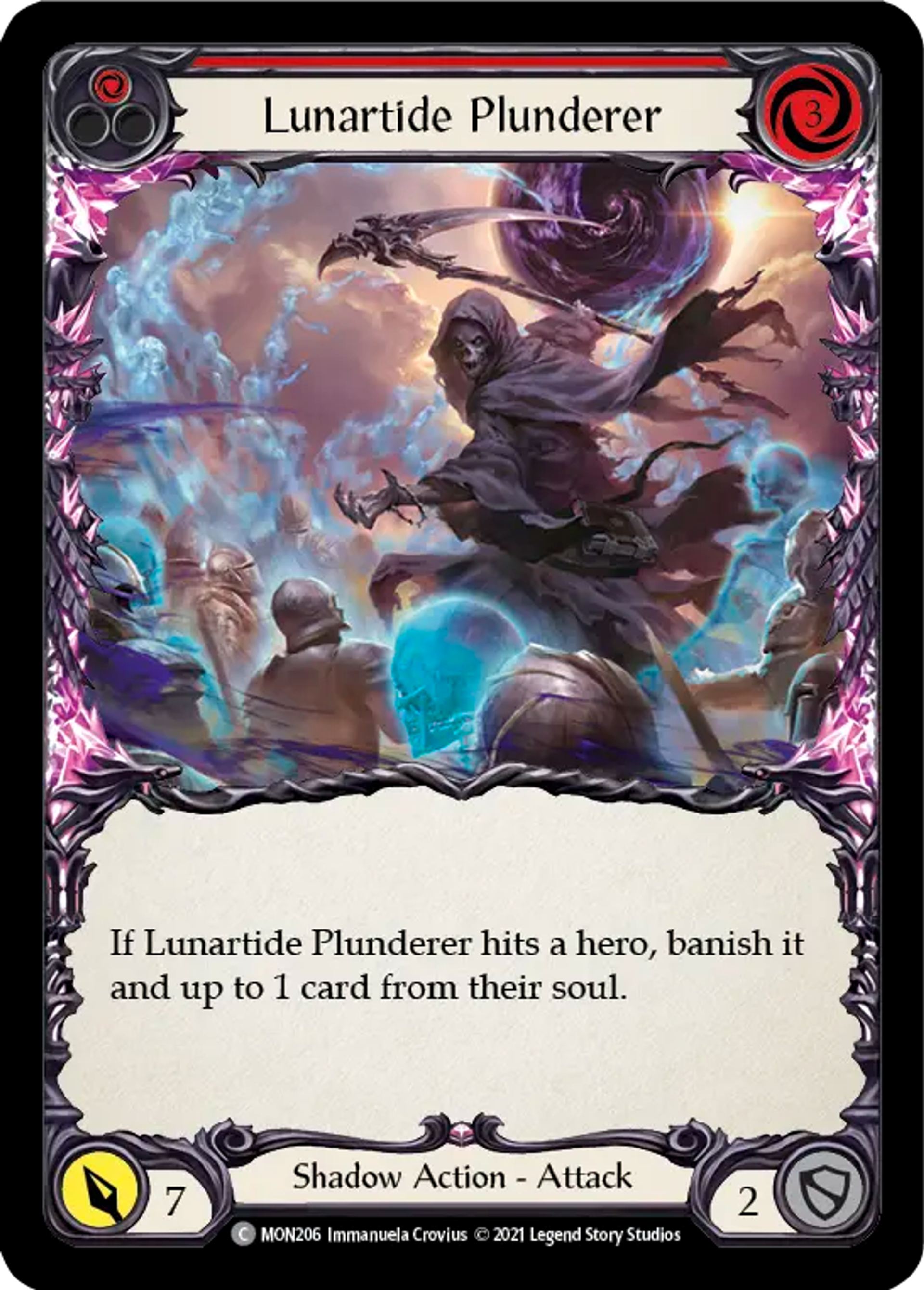 Lunartide Plunderer (Red) — Monarch — Flesh and Blood