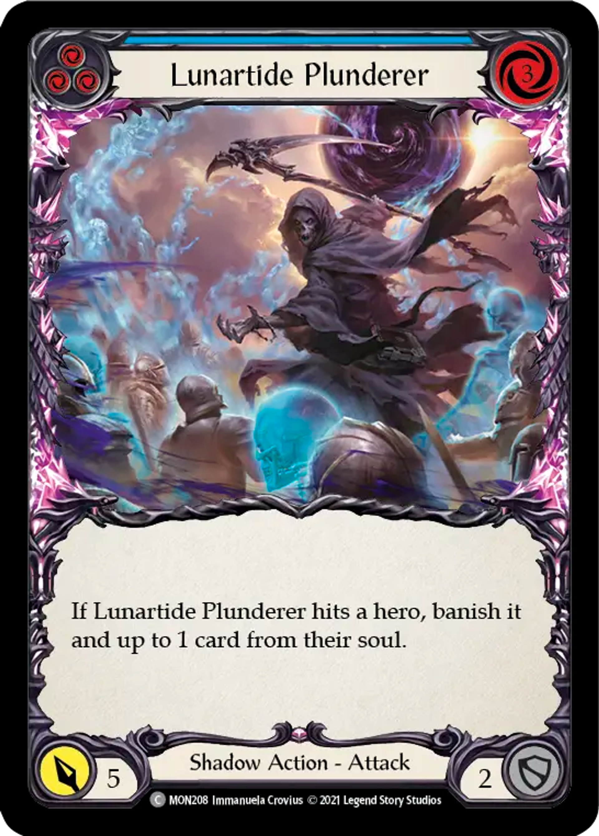 Lunartide Plunderer (Blue) — Monarch — Flesh and Blood