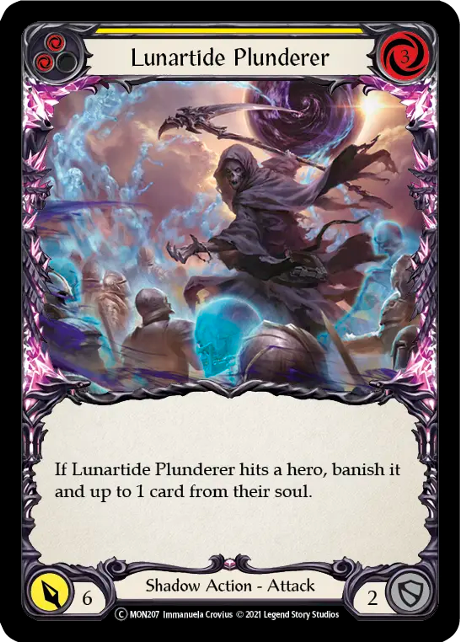 Lunartide Plunderer (Yellow) — Monarch - Unlimited — Flesh and Blood
