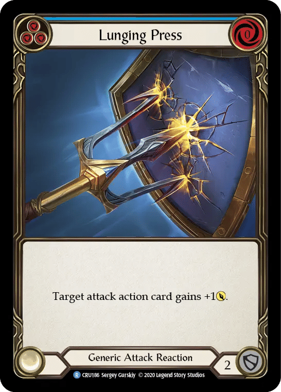 Lunging Press (Blue) — Crucible of War — Flesh and Blood