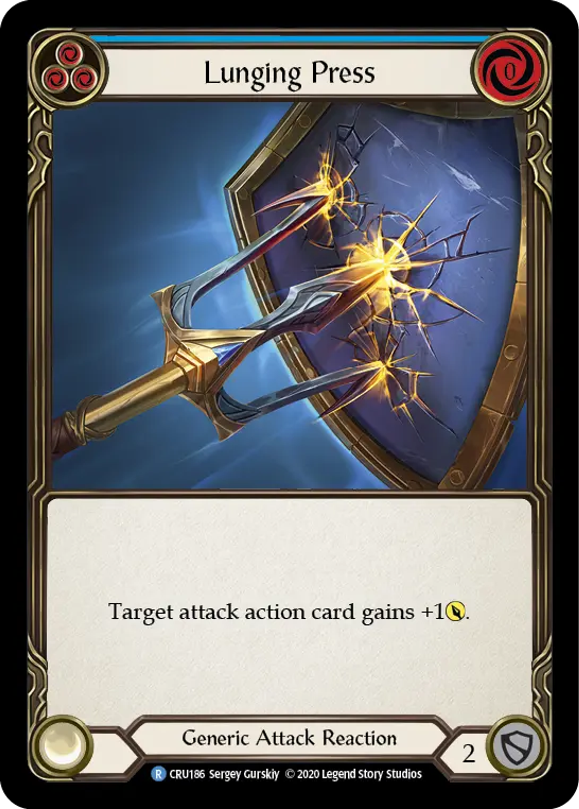 Lunging Press (Blue) — Crucible of War — Flesh and Blood