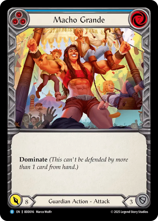 Macho Grande (Blue) — Bravo Demo Deck — Flesh and Blood