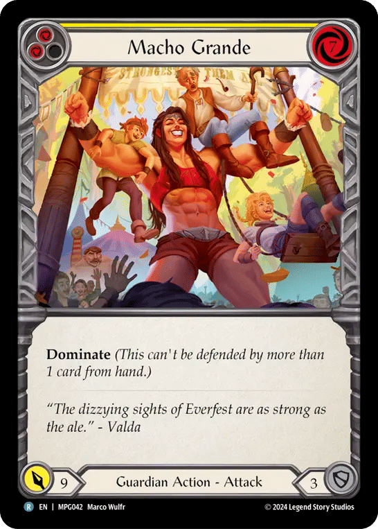 Macho Grande (Yellow) — Mastery Pack Guardian — Flesh and Blood
