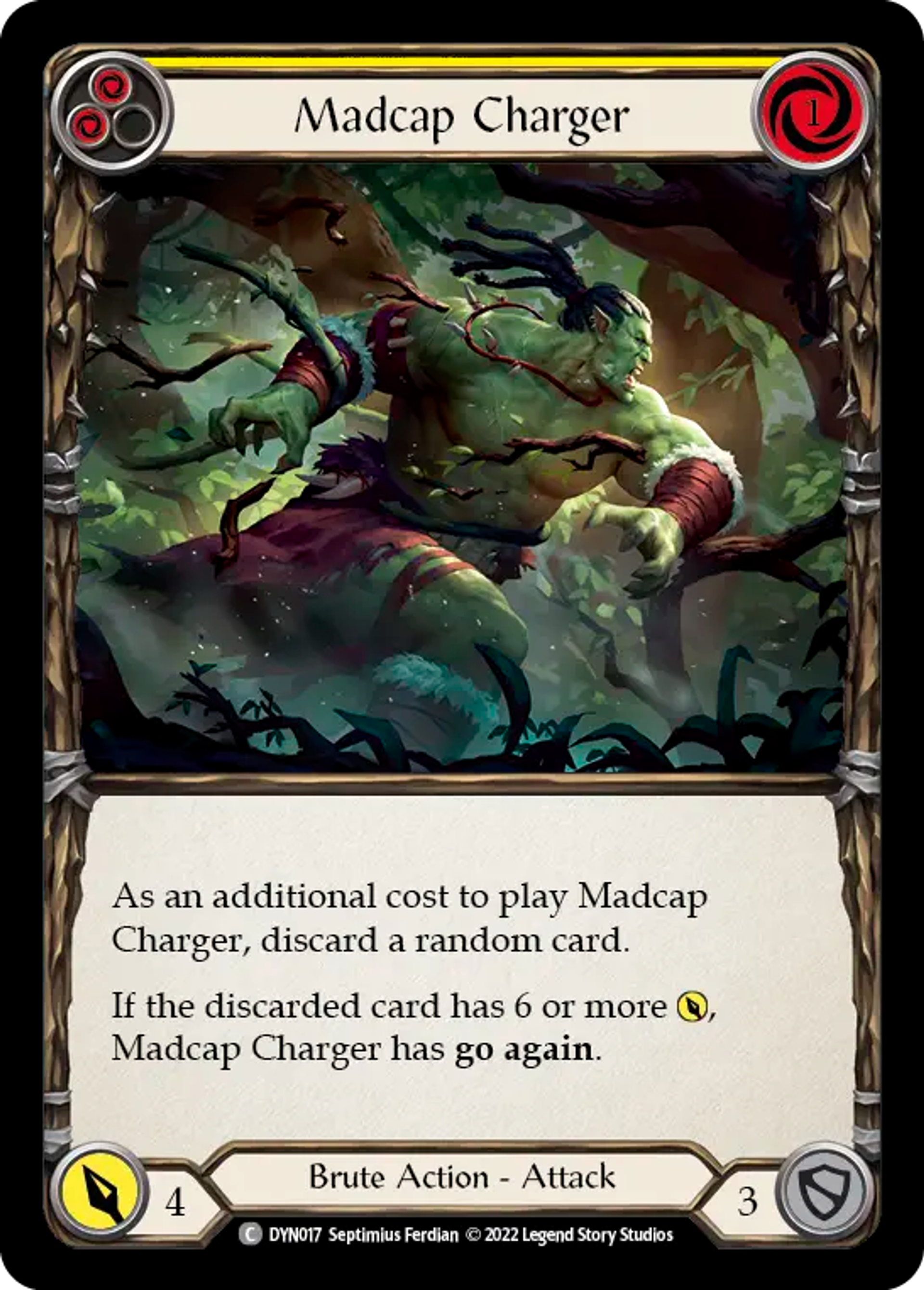 Madcap Charger (Yellow) — Dynasty — Flesh and Blood