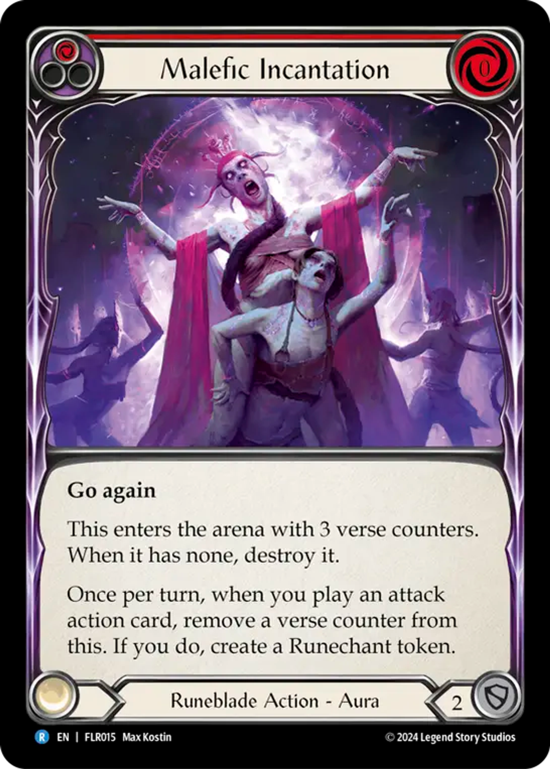 Malefic Incantation (Red) — Rosetta Blitz Deck - Florian — Flesh and Blood