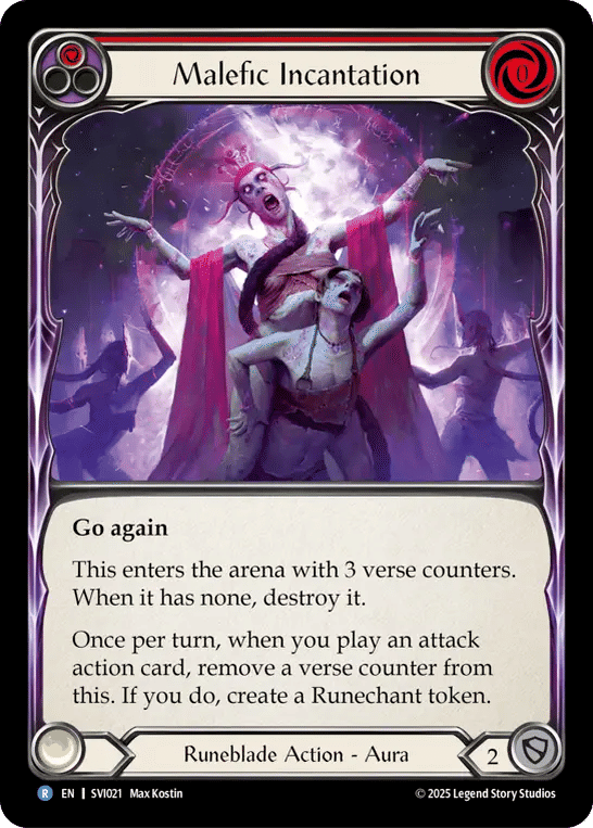 Malefic Incantation (Red) — Silver Age Chapter 1 - Viserai — Flesh and Blood