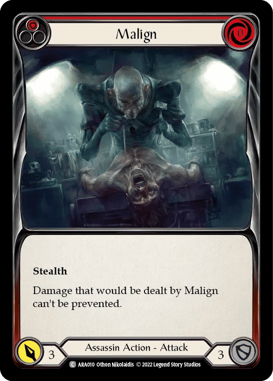 Malign (Red) — Arakni - Blitz Deck — Flesh and Blood