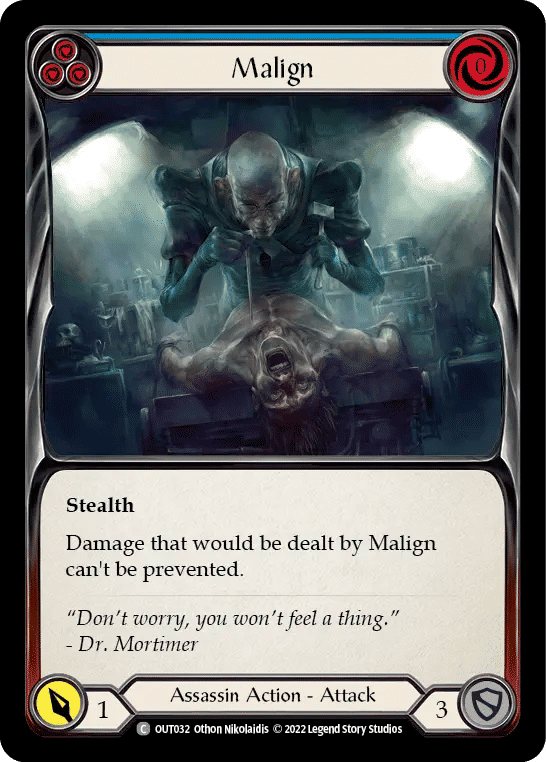 Malign (Blue) — Outsiders — Flesh and Blood