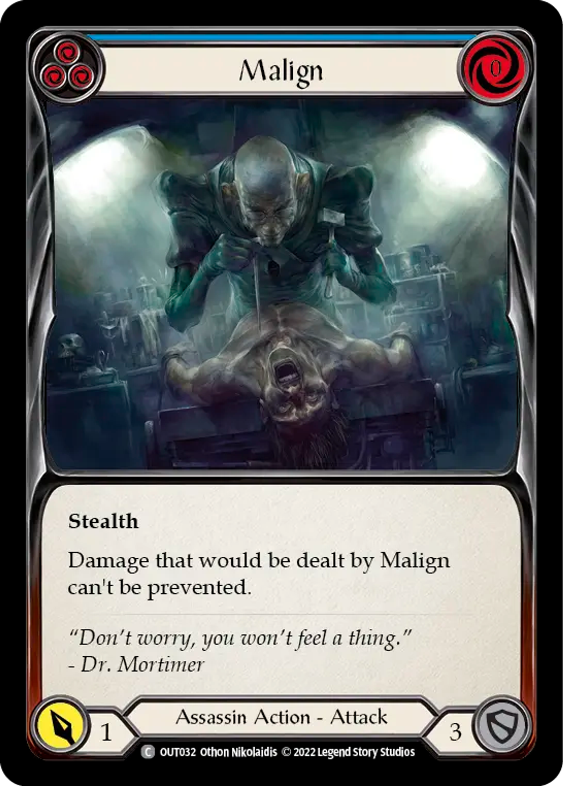 Malign (Blue) — Outsiders — Flesh and Blood