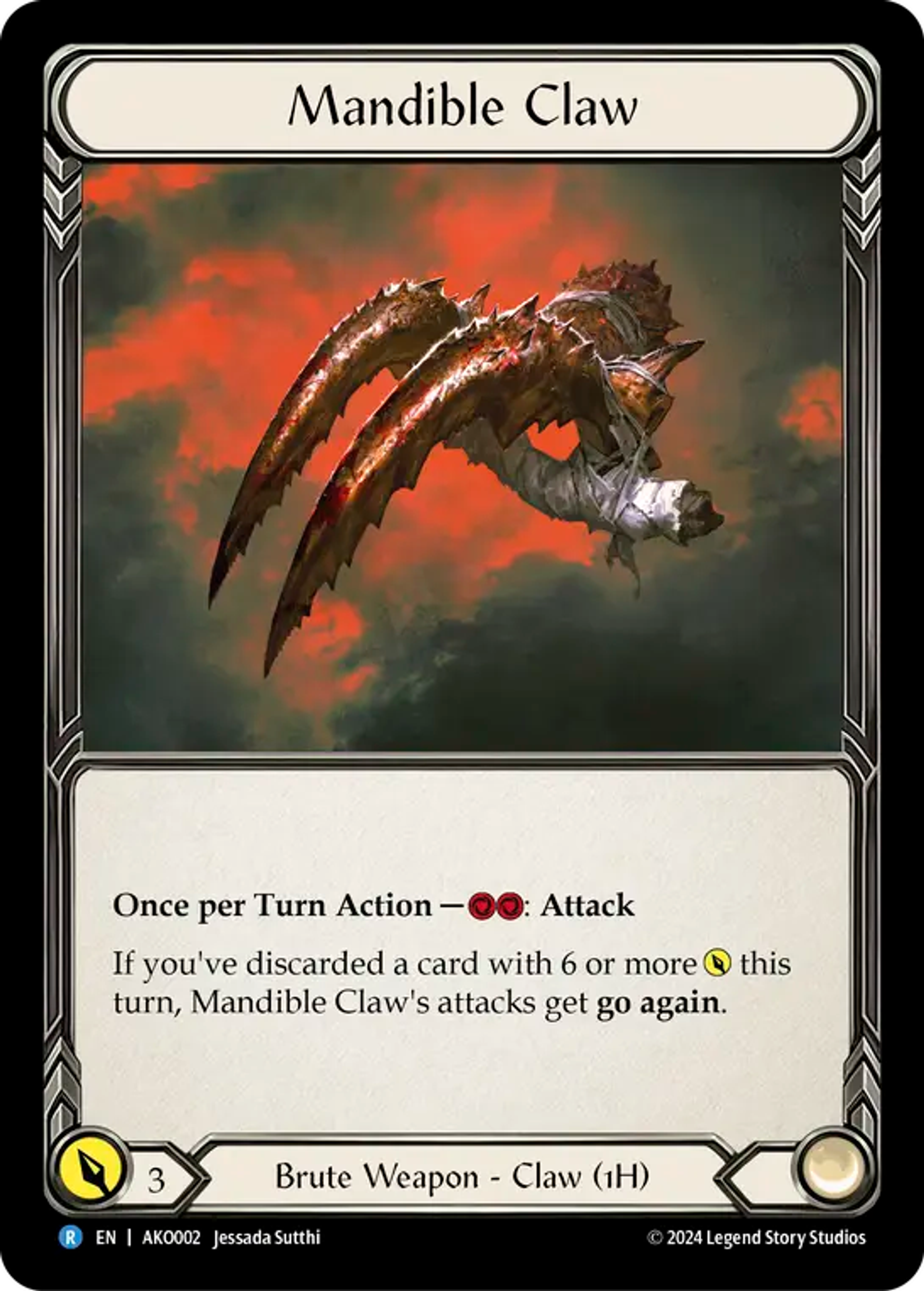 Mandible Claw — Armory Deck - Kayo, Armed and Dangerous — Flesh and Blood