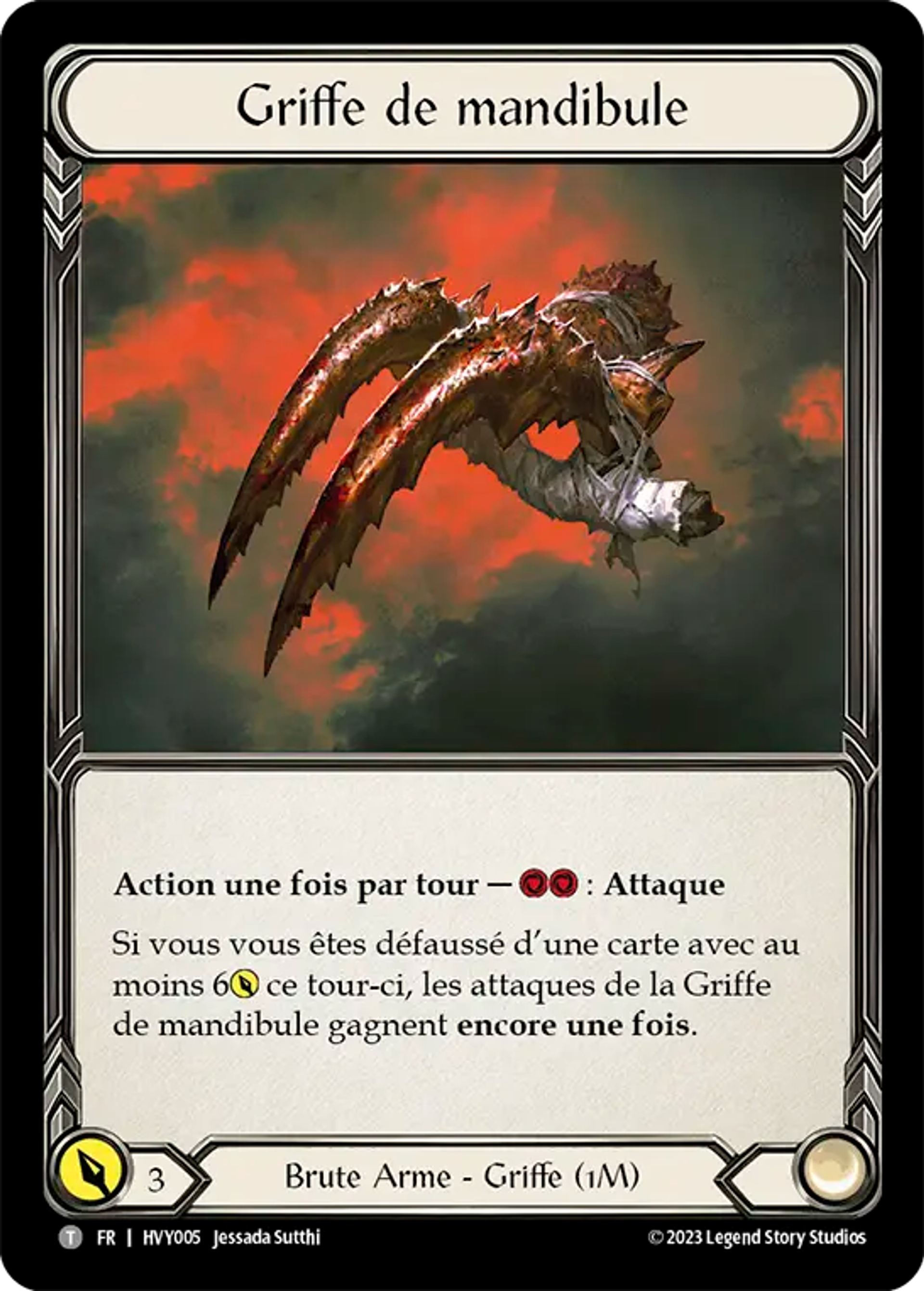 Griffe de mandibule — Heavy Hitters — Flesh and Blood