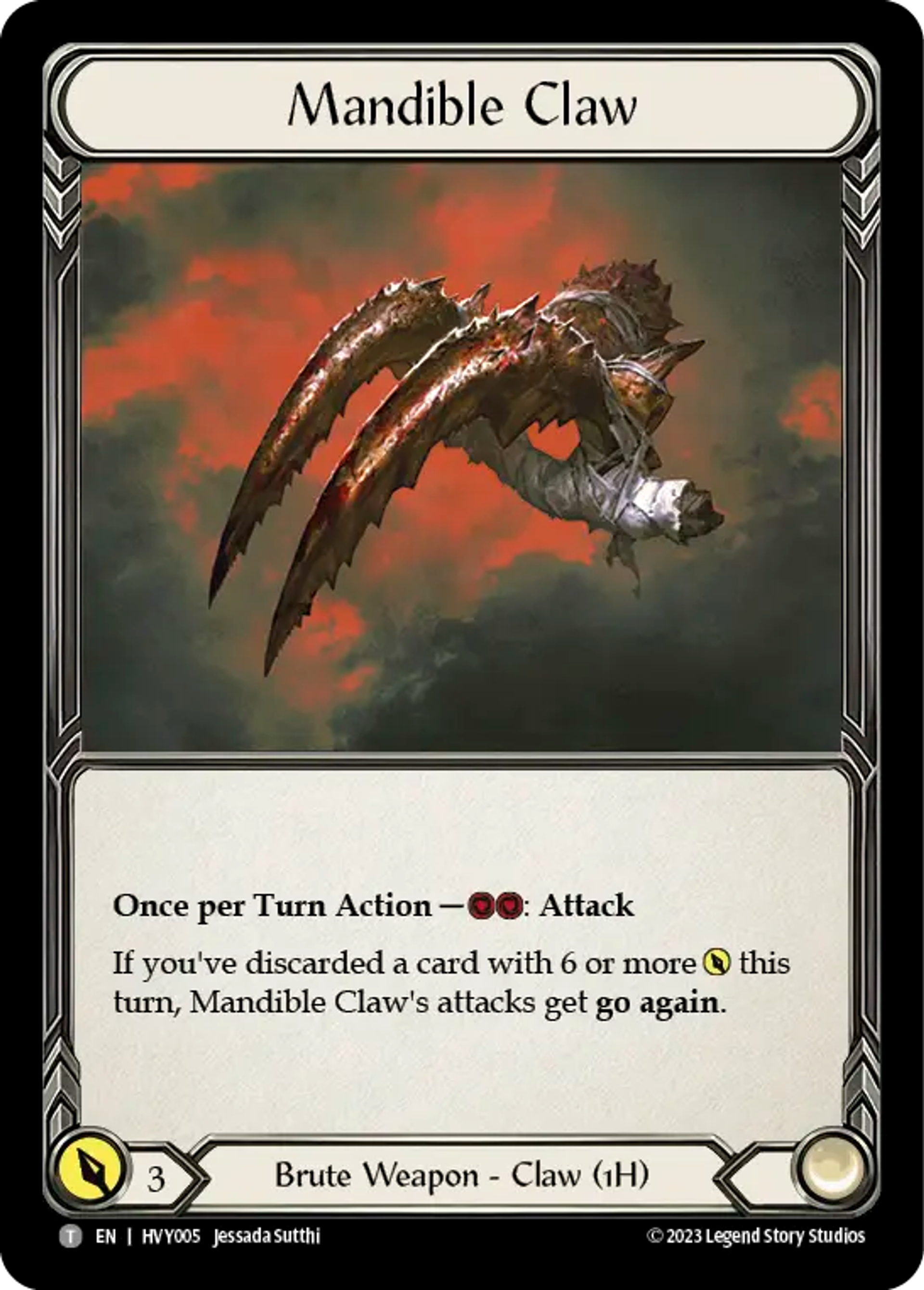 Mandible Claw — Heavy Hitters — Flesh and Blood