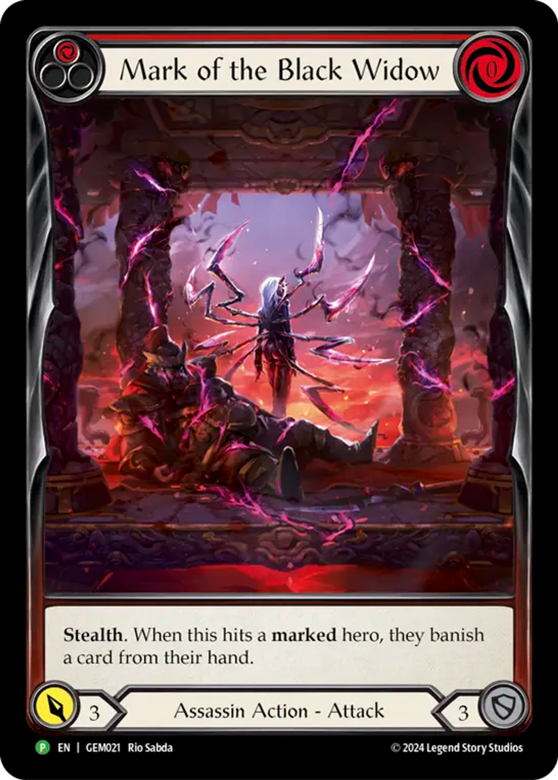 Mark of the Black Widow — GEM - Pack 1 — Flesh and Blood